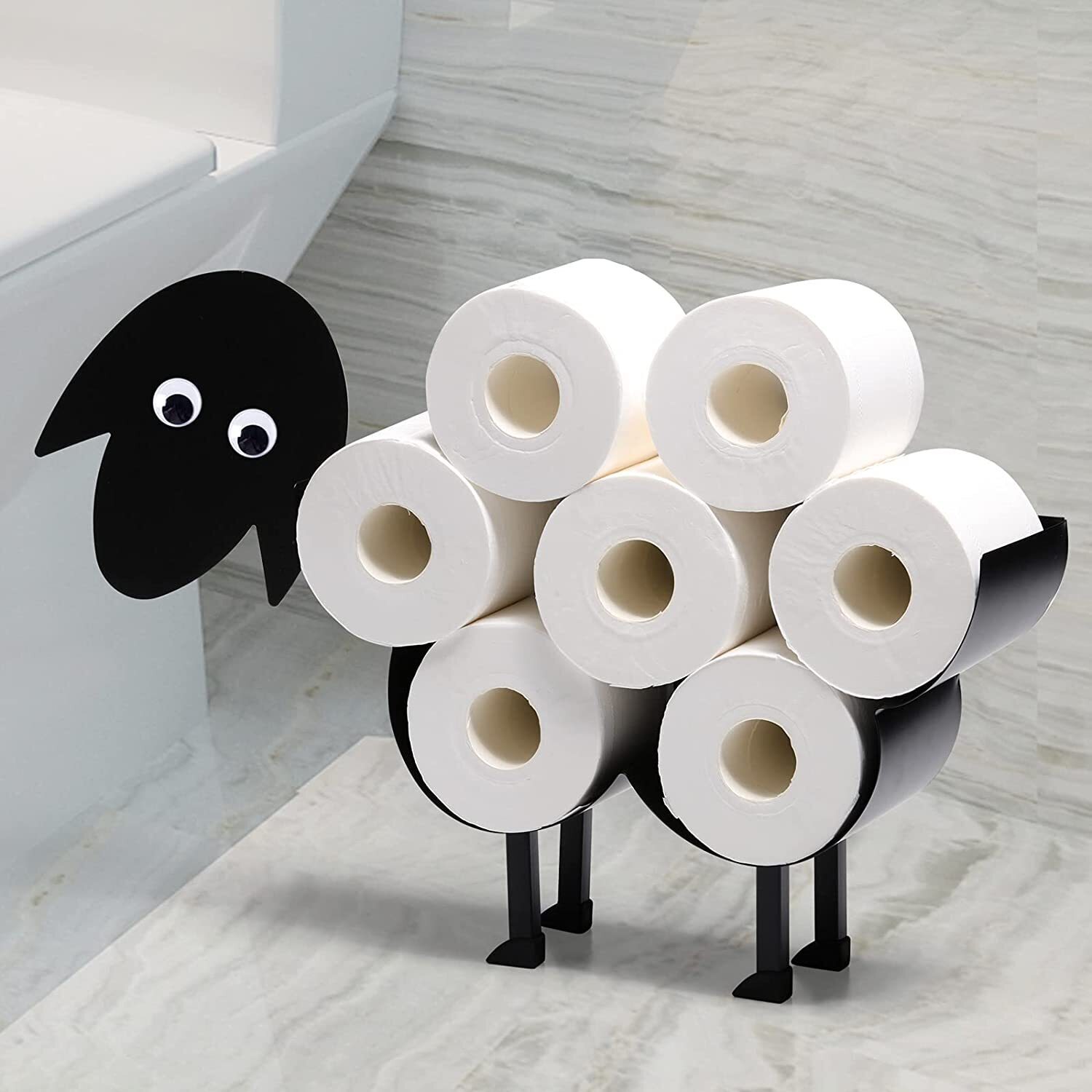 Unique Free Standing Toilet Paper Holder
