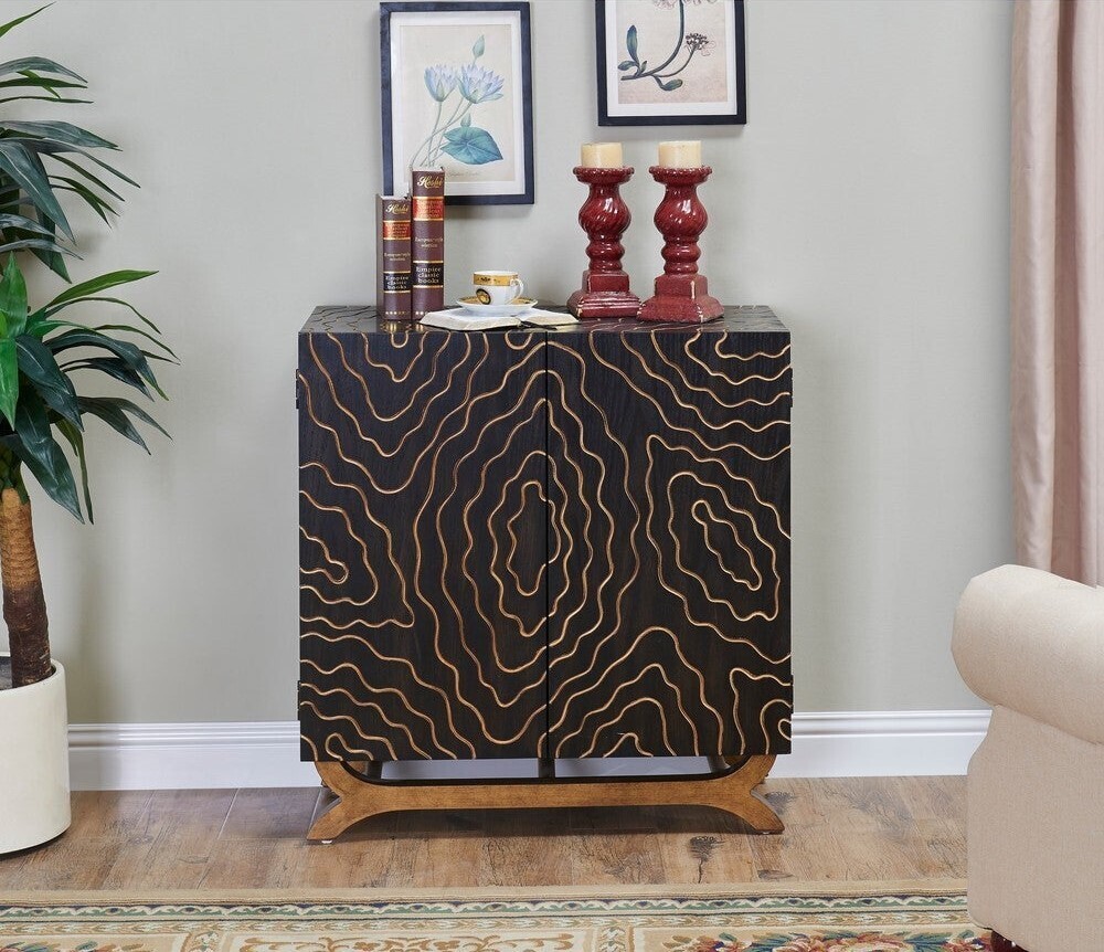 Unusual storage cabinets with eye catching patterns