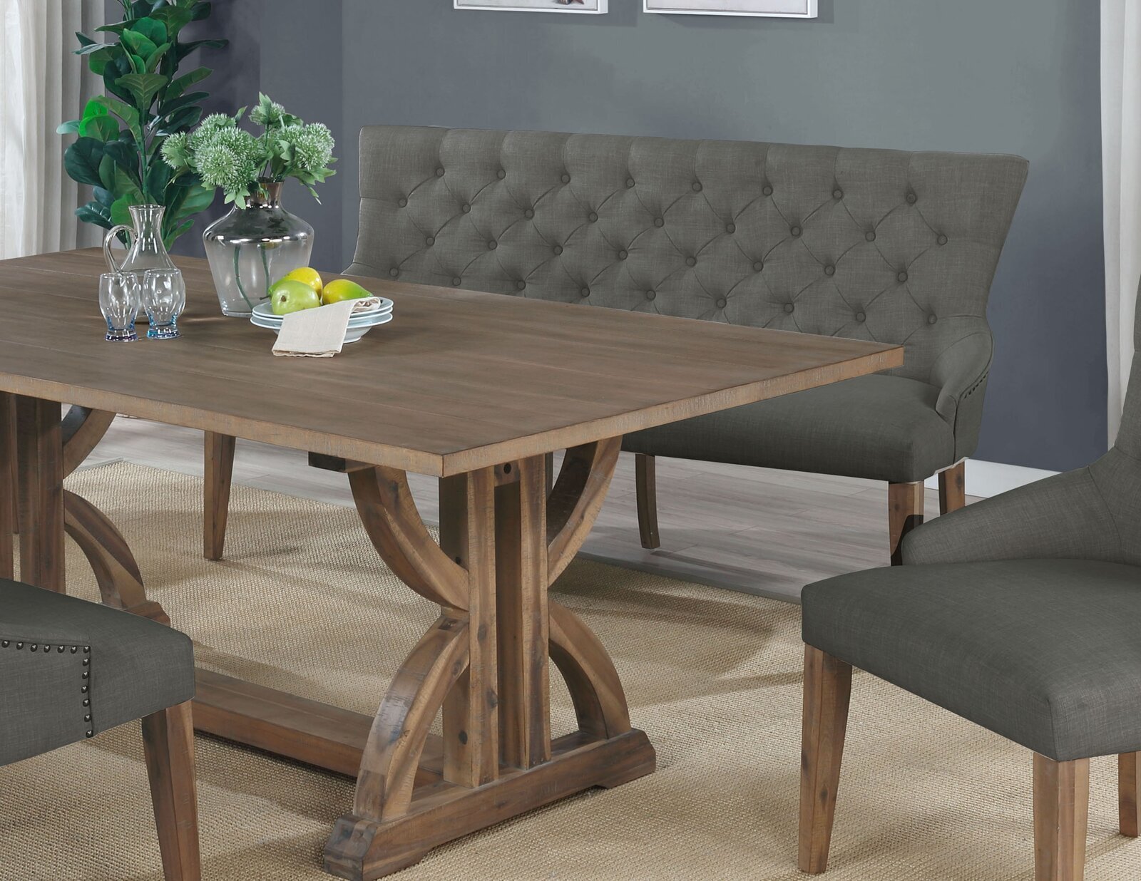 High bench best sale dining table