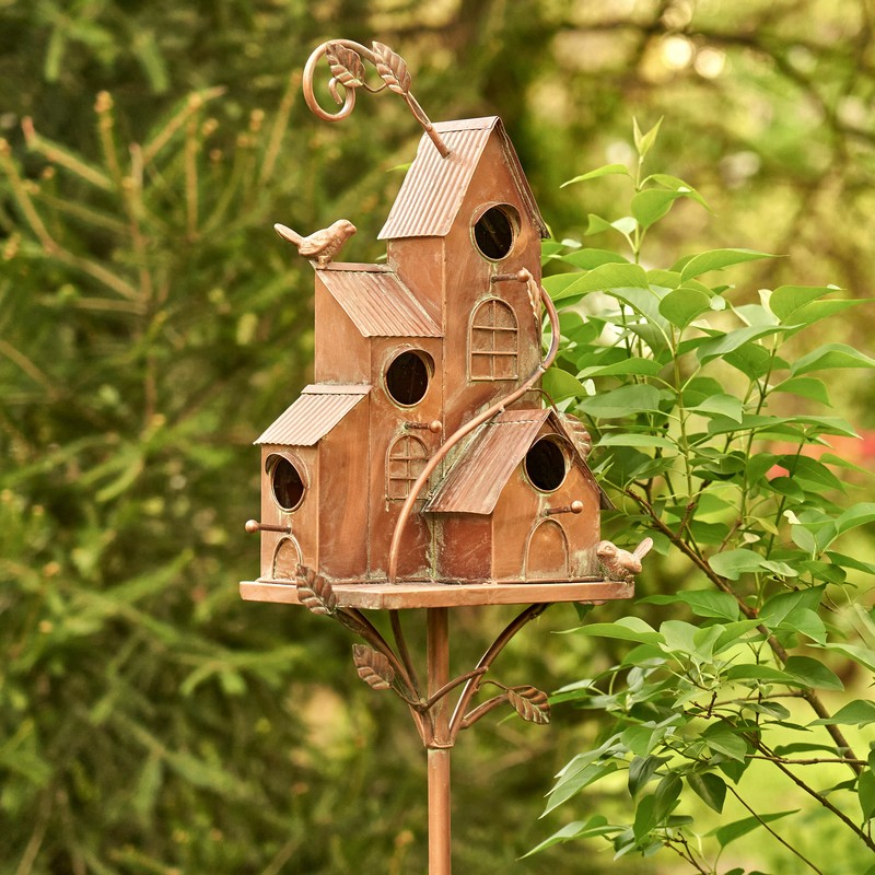 Vaghinag Four Home Stake 74 in x 13 in x 7 in Birdhouse