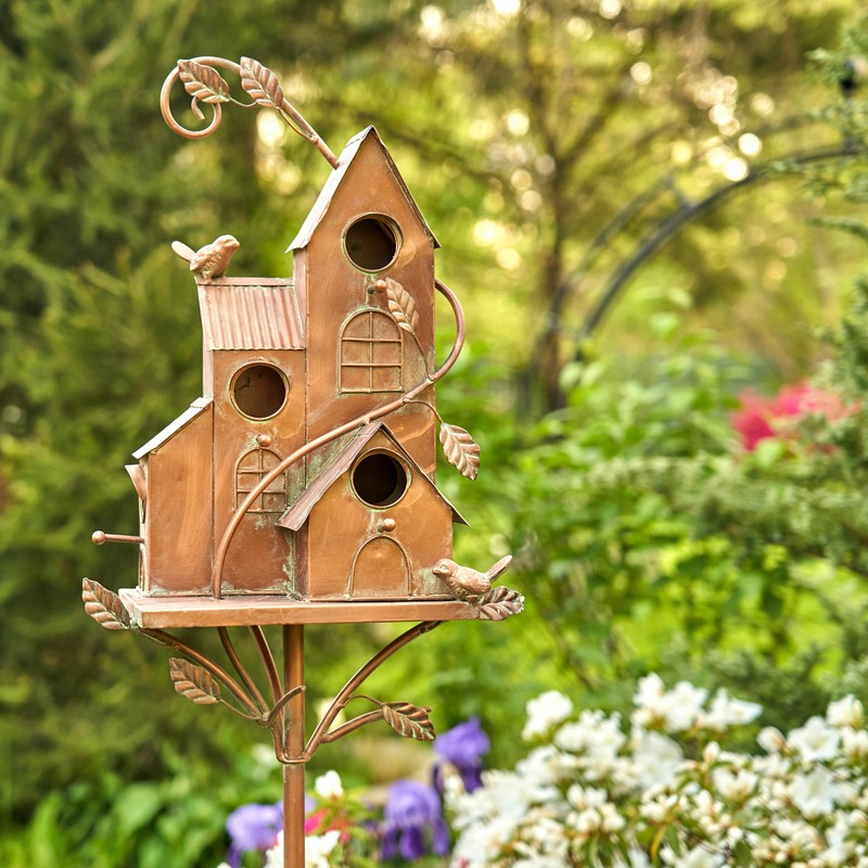 Vaghinag Four Home Stake 74 in x 13 in x 7 in Birdhouse