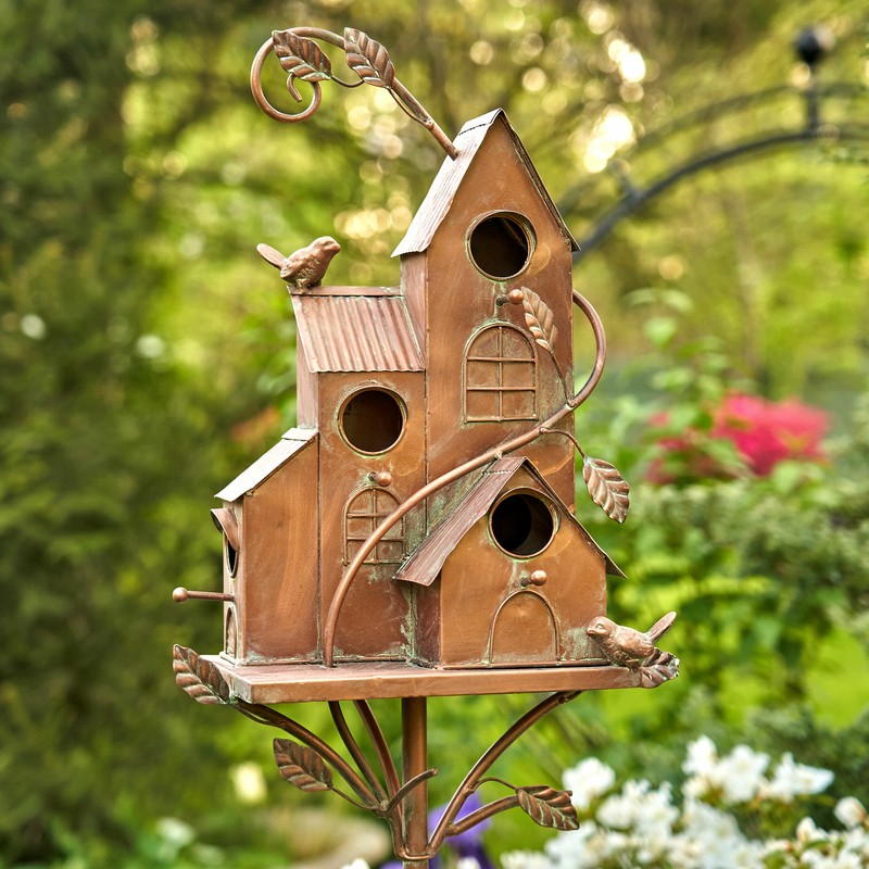 Vaghinag Four Home Stake 74 in x 13 in x 7 in Birdhouse