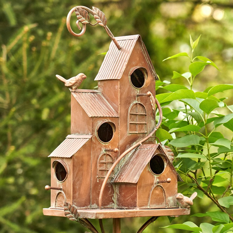 Vaghinag Four Home Stake 74 in x 13 in x 7 in Birdhouse