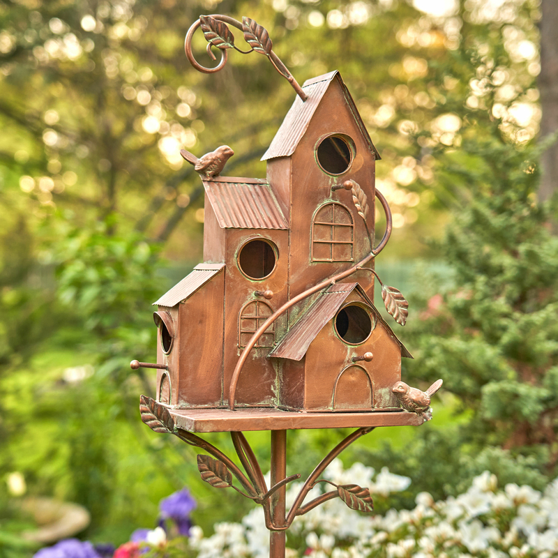 Vaghinag Four Home Stake 74 in x 13 in x 7 in Birdhouse