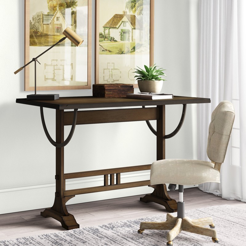 Vandervoort Solid Wood Drafting Table