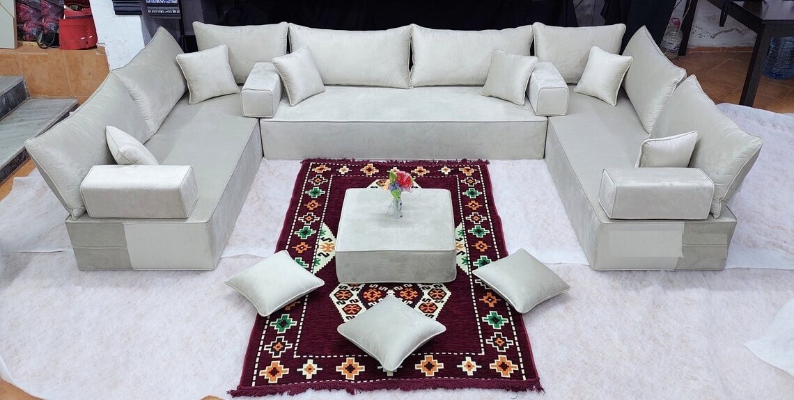 Velvet Moroccan Living Room Sofa
