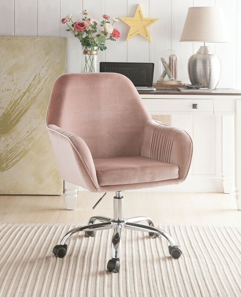 Velvet Vanity Chair with Back