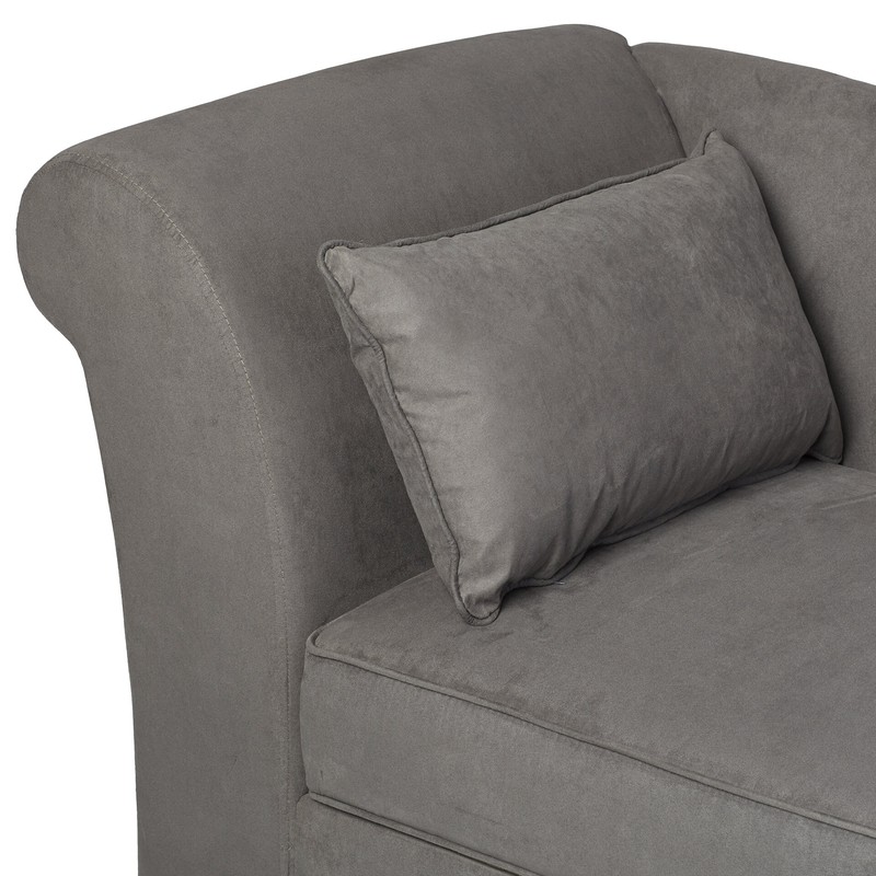 Verona One Left-Arm Chaise Recessed Arms Chaise Lounge with Storage