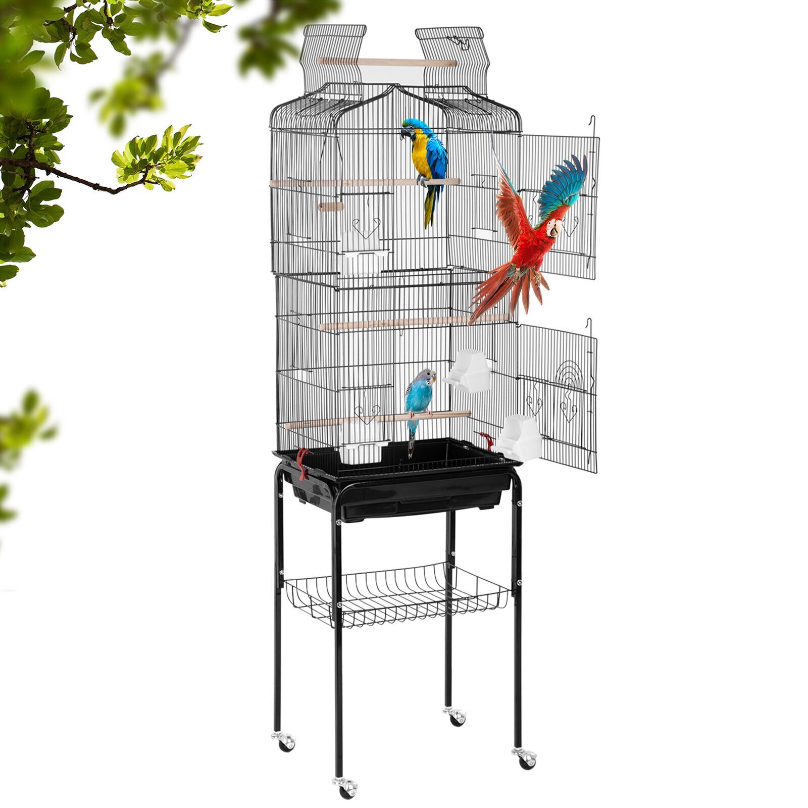 Vertical modern bird cage design