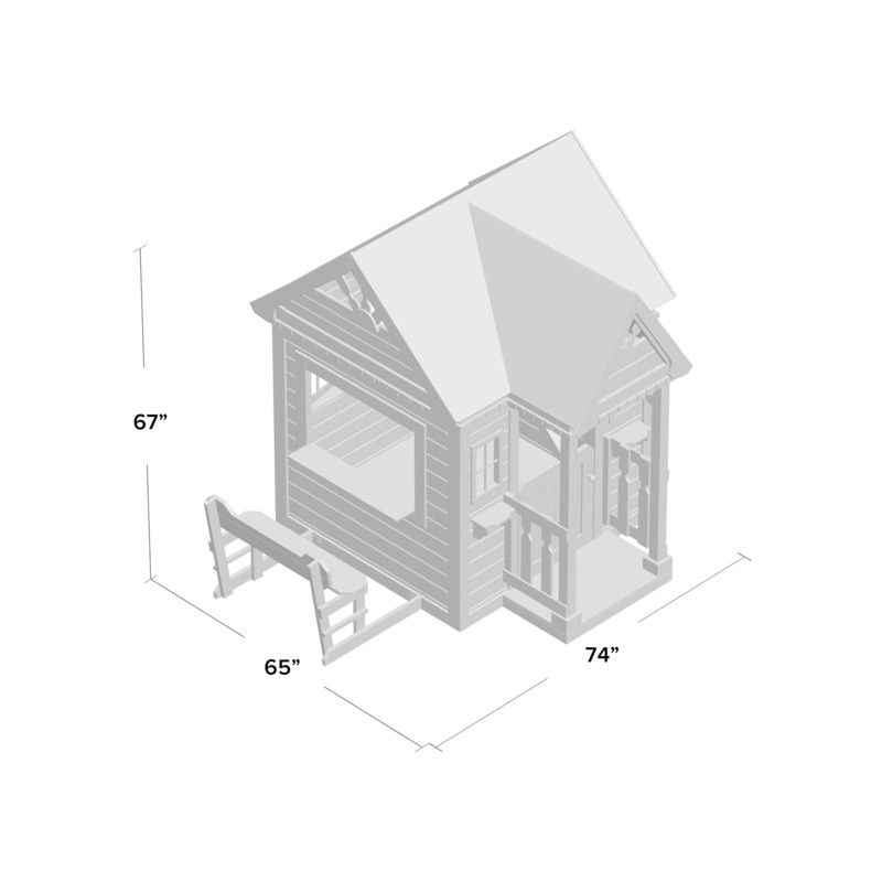 Victorian Inn 74" x 65" Playhouse