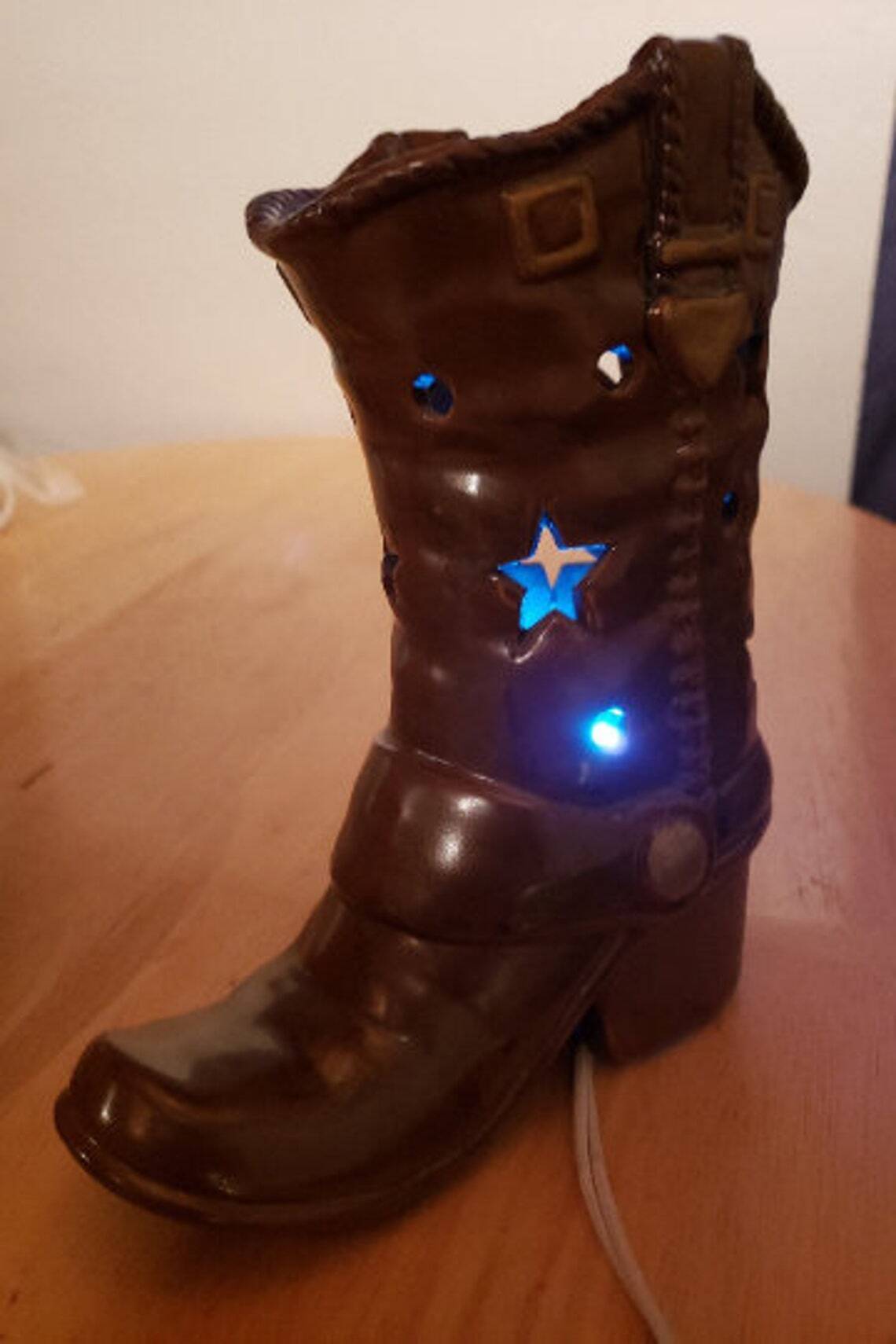 Vintage cowboy boot light