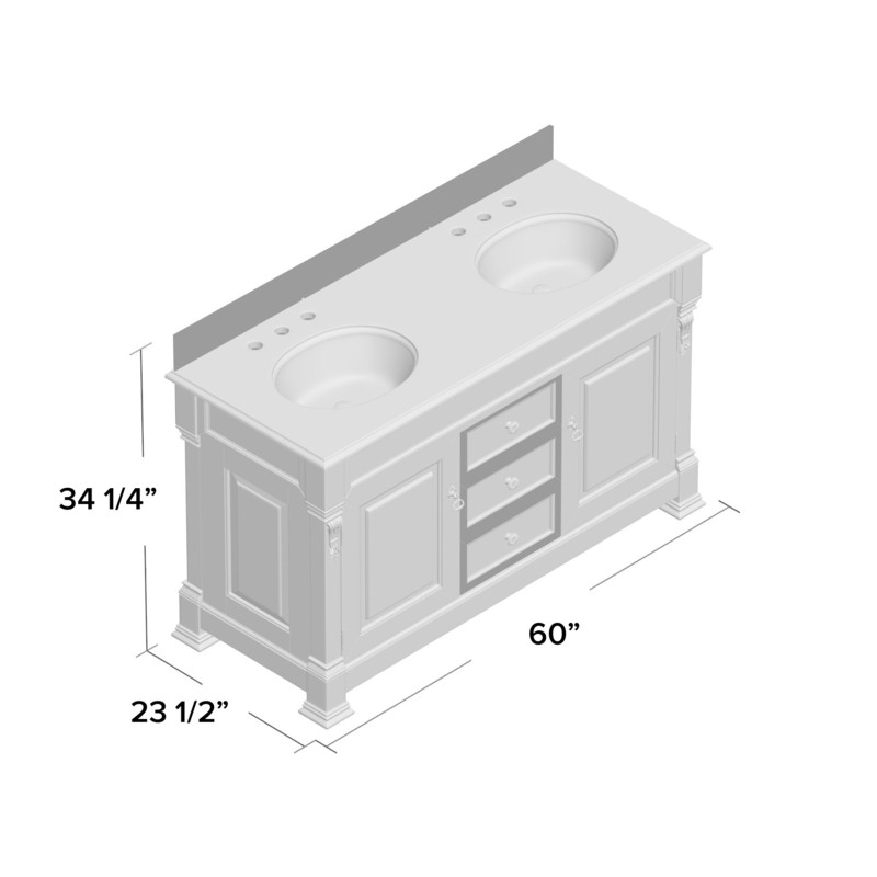 Vivanco 60" Double Bathroom Vanity Set