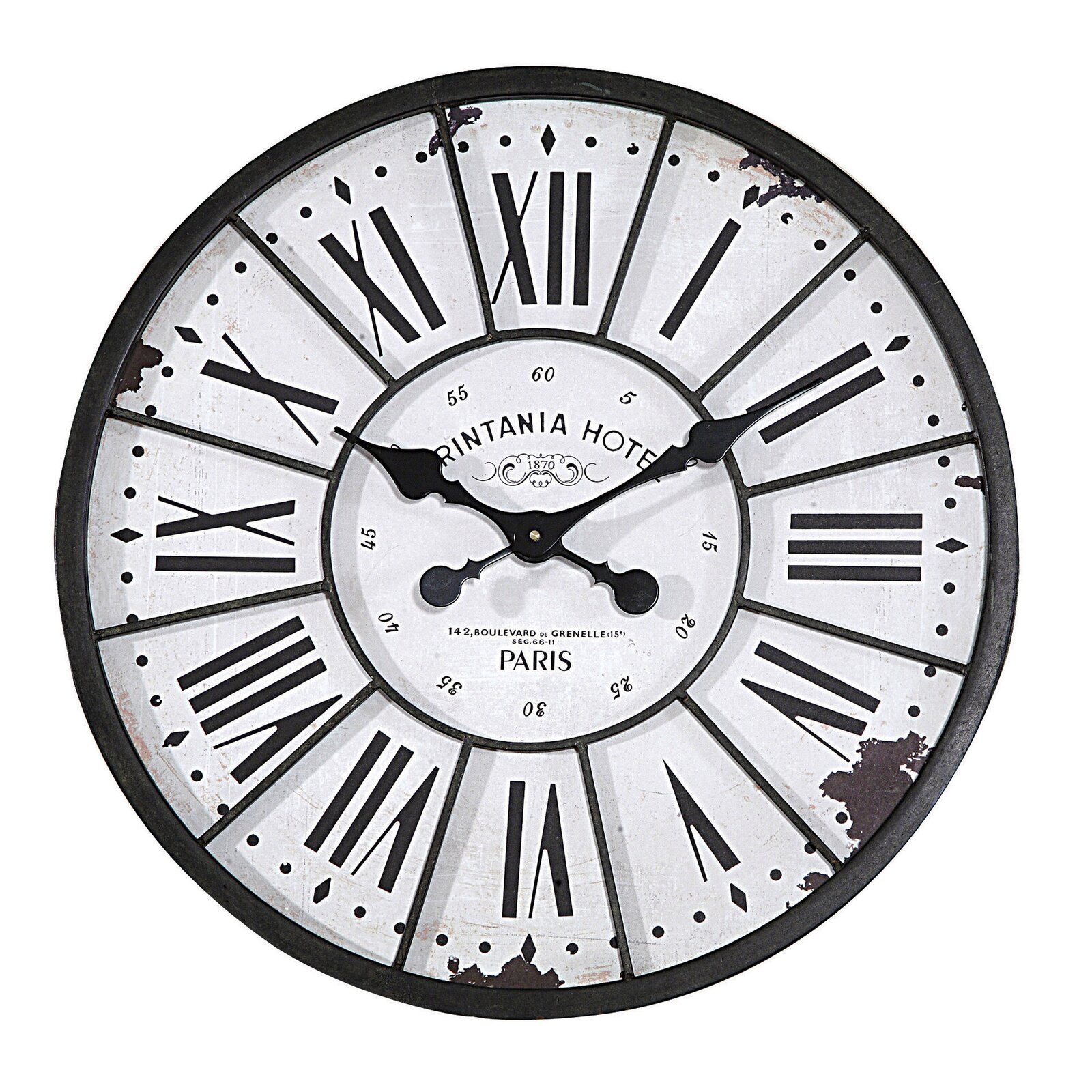 Wall clock with French words