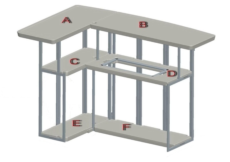 Walsh 5 Piece Patio Tiki Bar