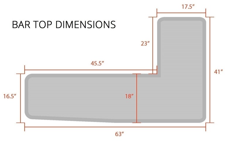 Walsh 5 Piece Patio Tiki Bar