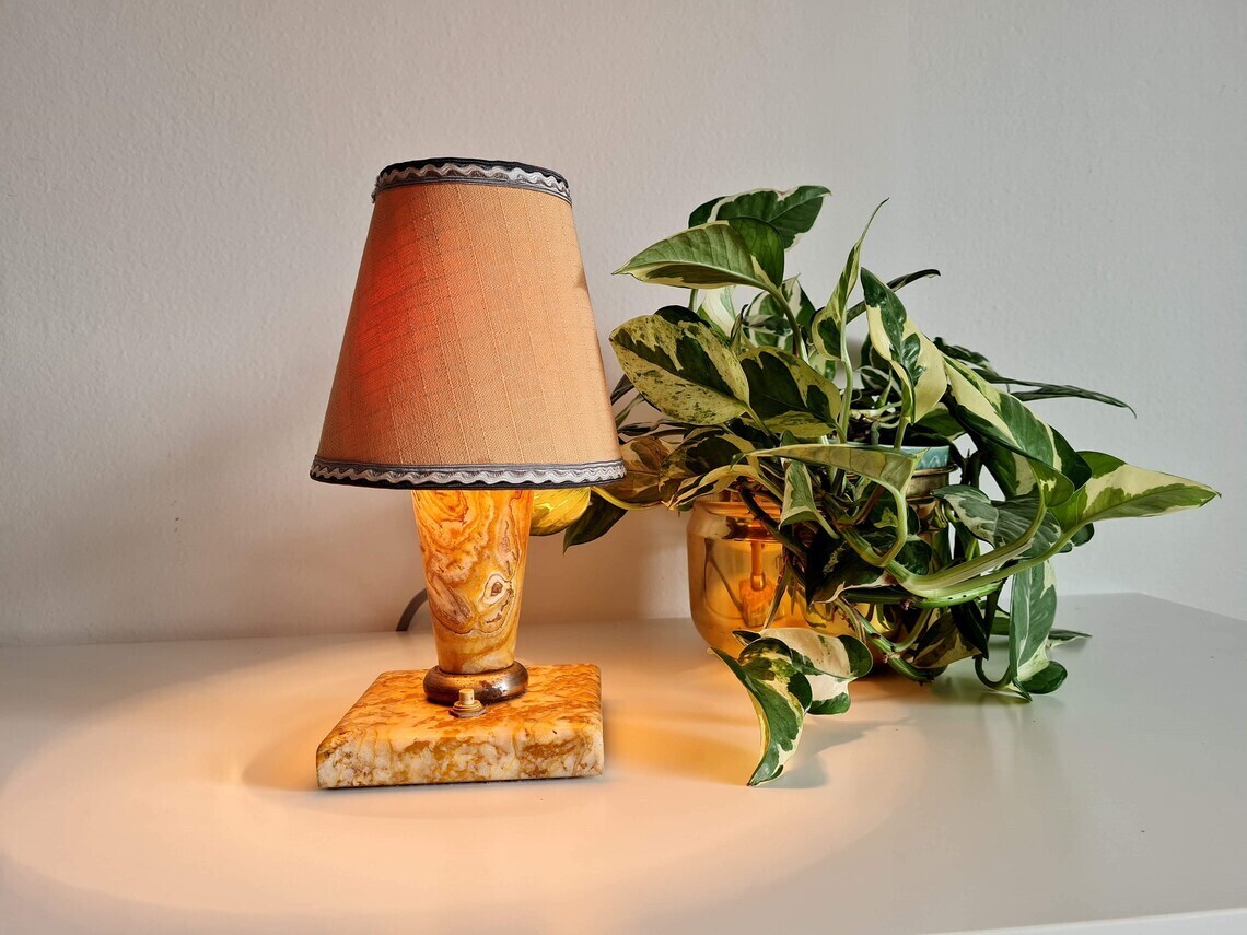 Warm Vintage Marble Lamp