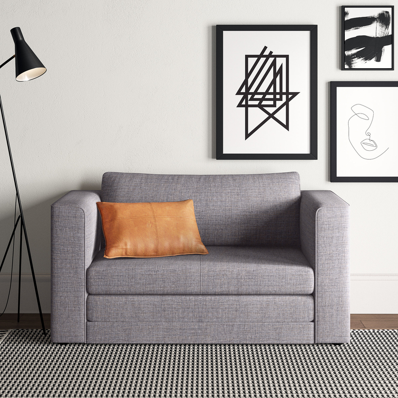 Watonga 53.15'' Square Arm Sofa Bed