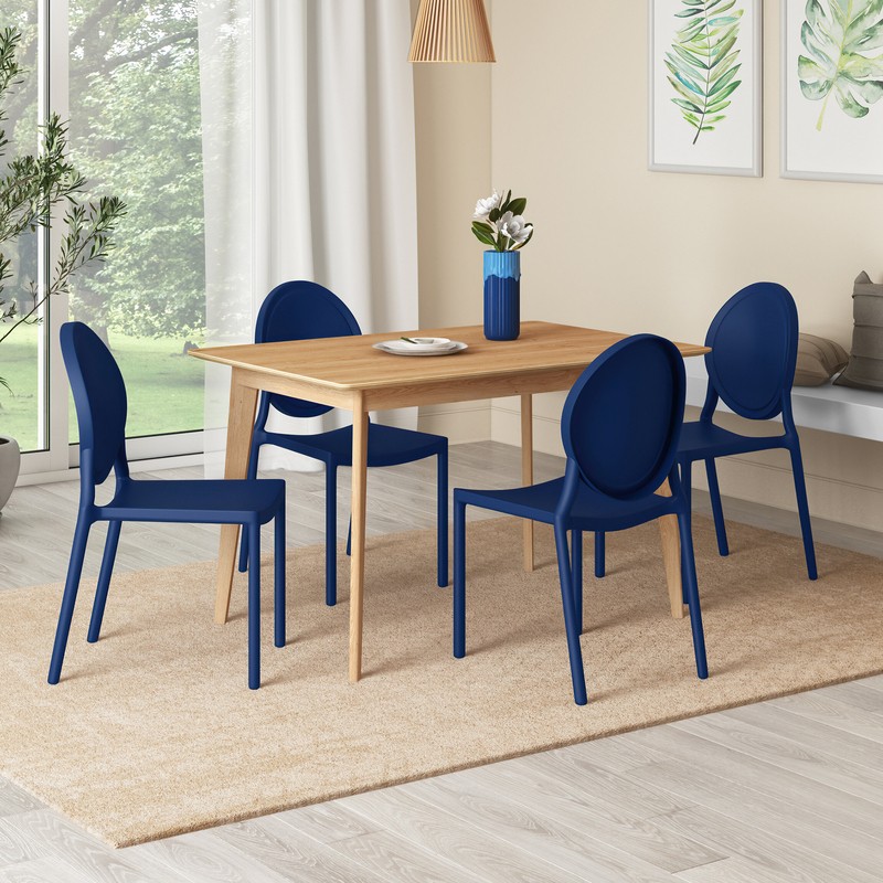 Wheatly King Louis Back Stacking Side Chair