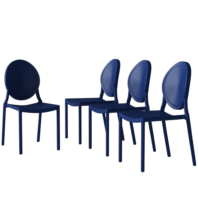 Wheatly King Louis Back Stacking Side Chair