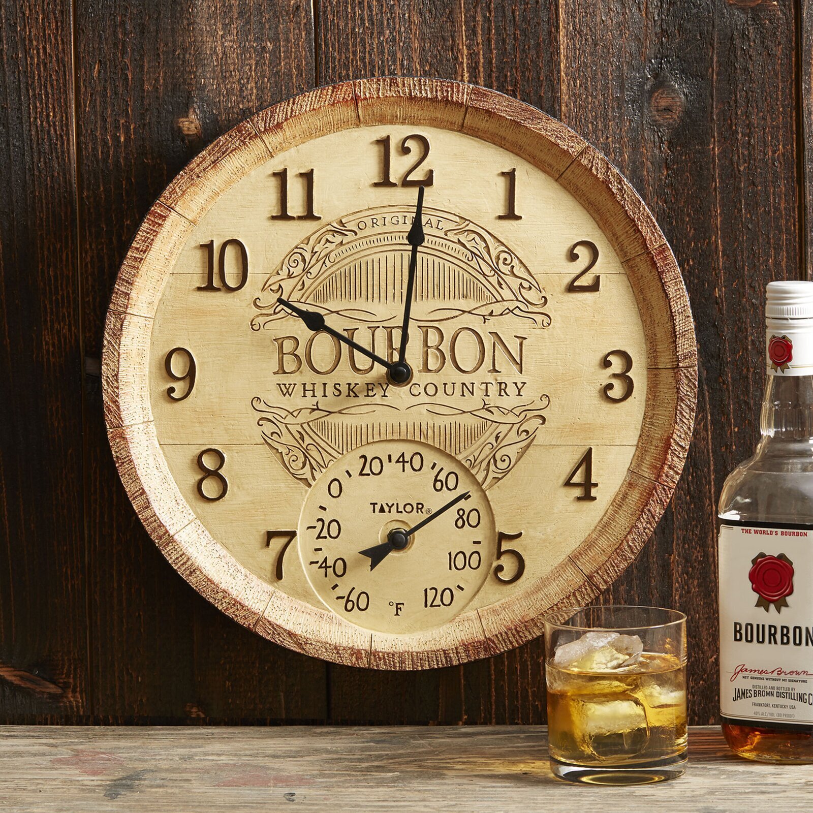 Whiskey Vintage Outdoor Thermometer 
