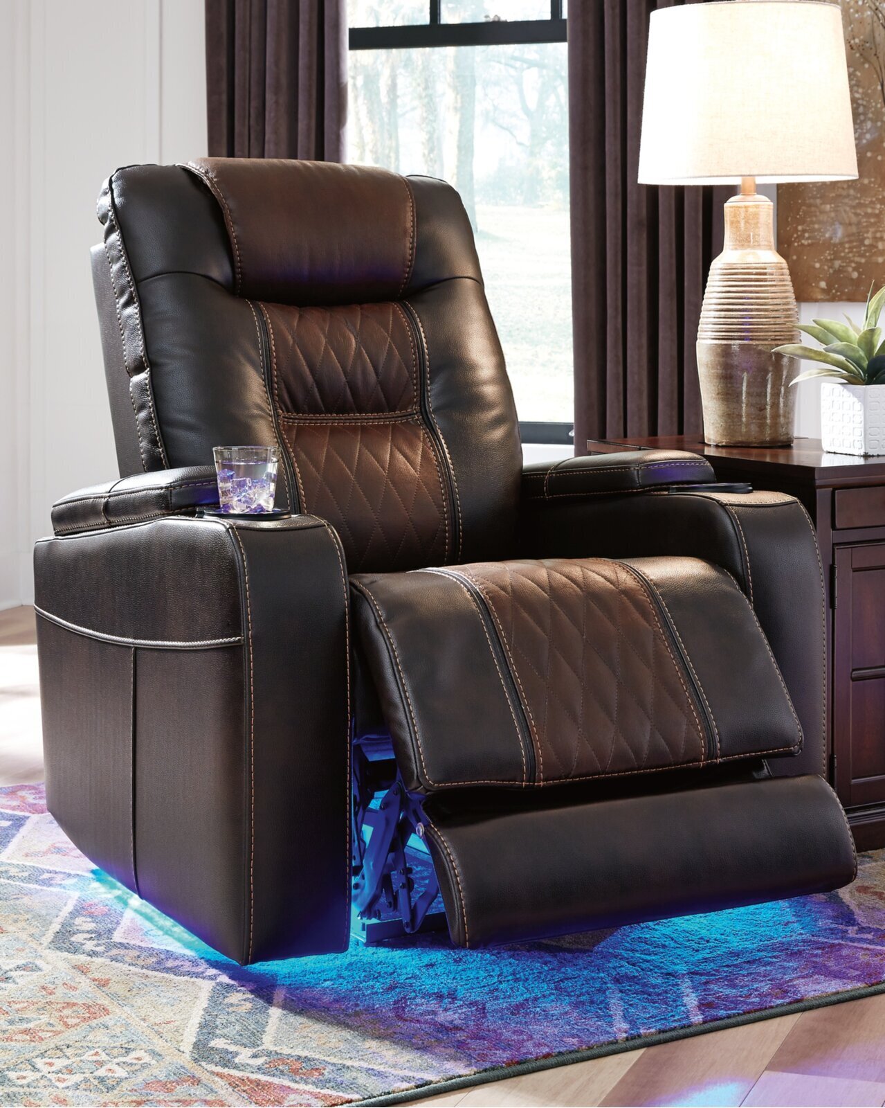 Wide Power Recliner With Cup Holder and USB