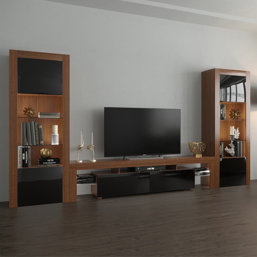 Wide Wall Unit with Built in Lighting