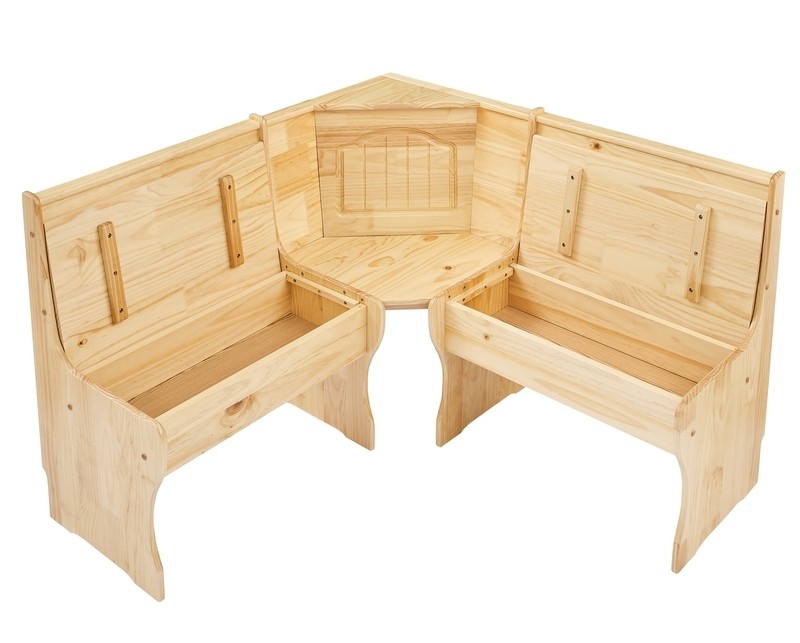 Wiens Pine Solid Wood Breakfast Nook Dining Set