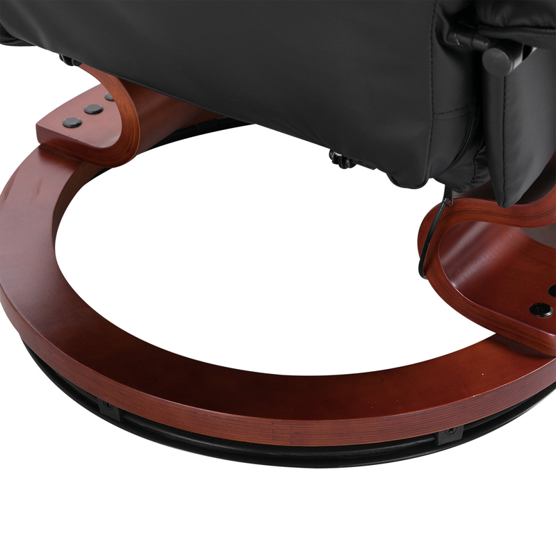 Wilde 30.75'' Wide Faux Leather Manual Swivel Ergonomic Recliner