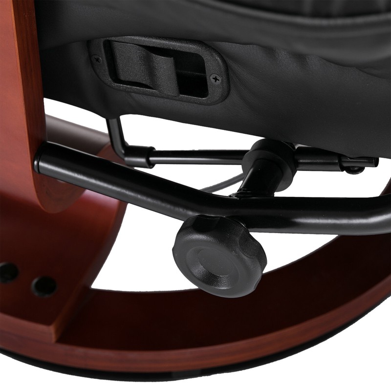 Wilde 30.75'' Wide Faux Leather Manual Swivel Ergonomic Recliner