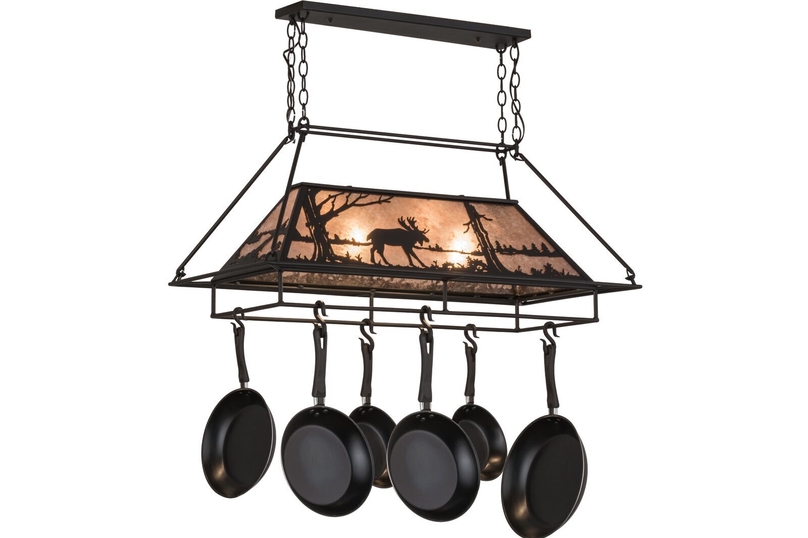 Wildlife Inspired Pot Rack Lamp