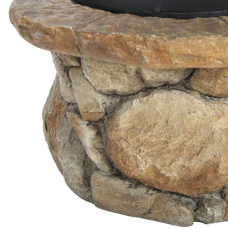 Wilmot 21.5'' H x 29'' W Outdoor Fire Pit with Lid