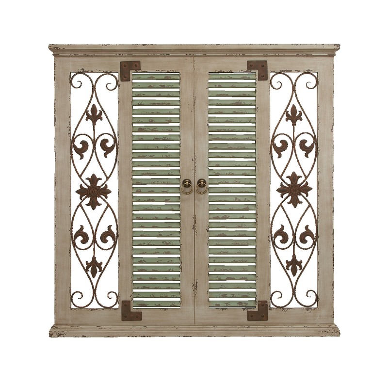 Window Rustic Wood and Metal Wall Decor