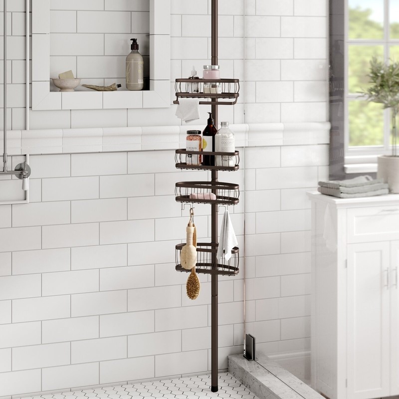 Wire shower pole
