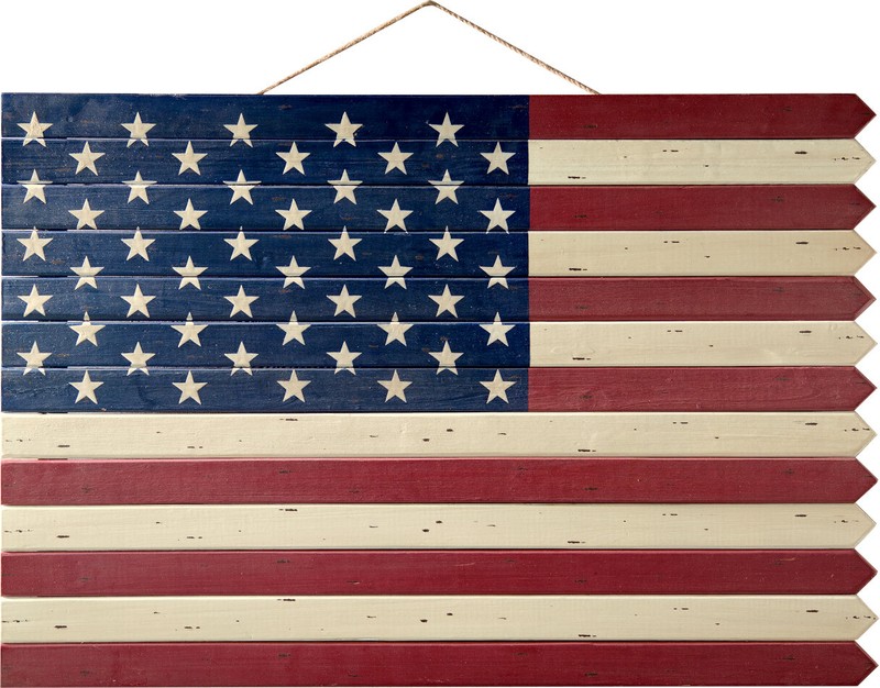 Wooden Americana Flag Wall Décor
