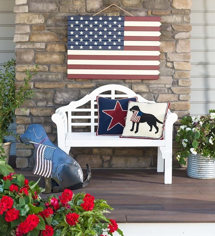 Wooden Americana Flag Wall Décor