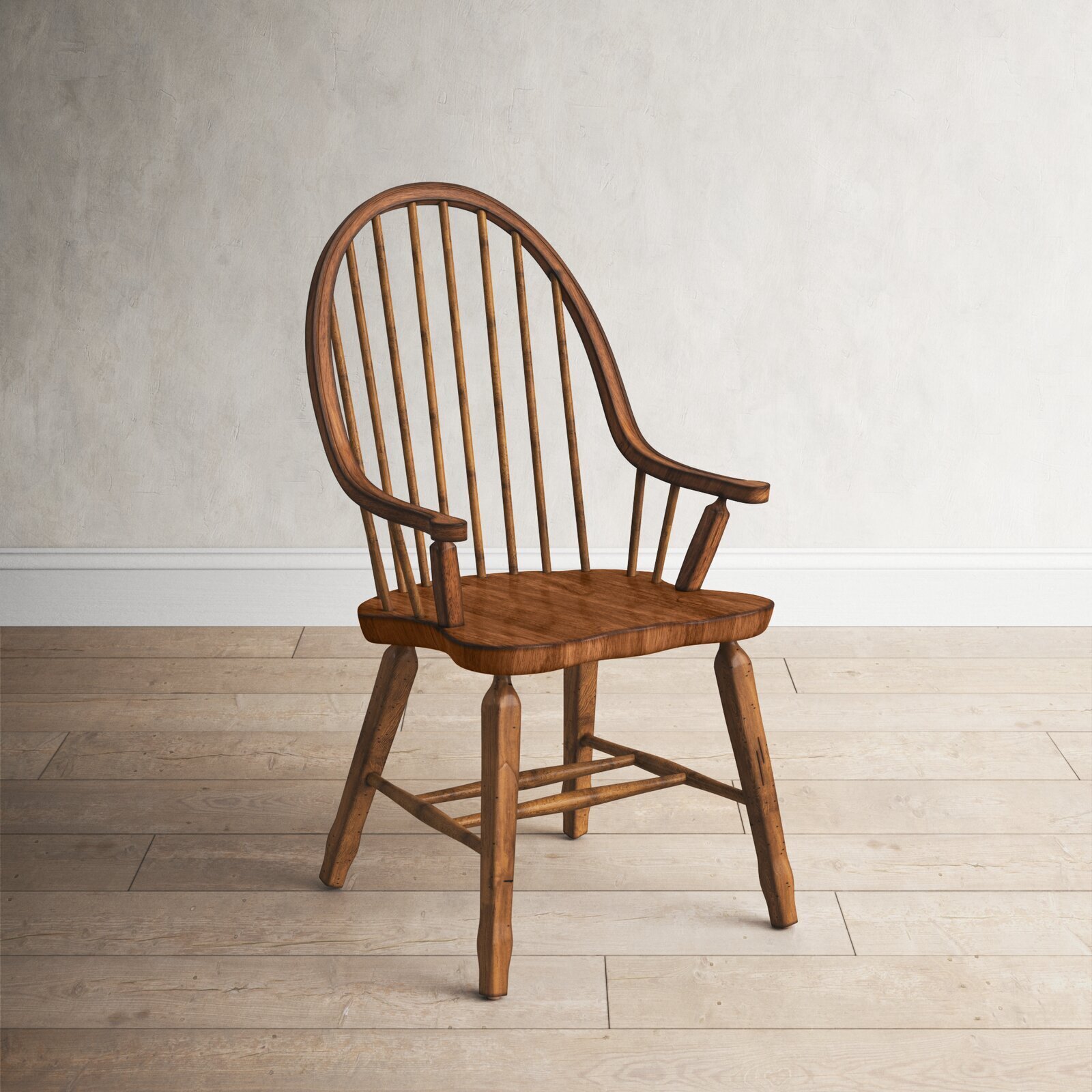 Wooden spindle back chair