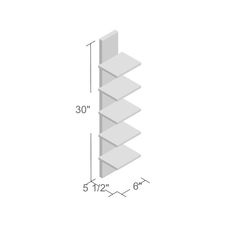 Wyaconda 5 Piece Tiered Shelf