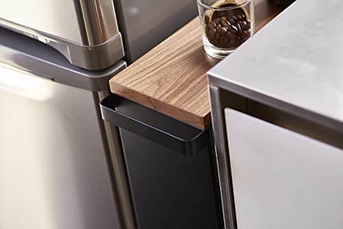 YAMAZAKI home Tower Rolling Slim Storage Cart With Handle Black