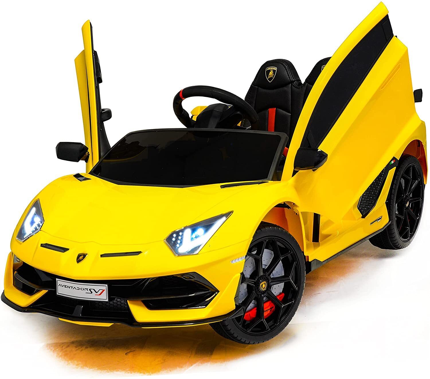 Yellow Electric Sports Car for Kids