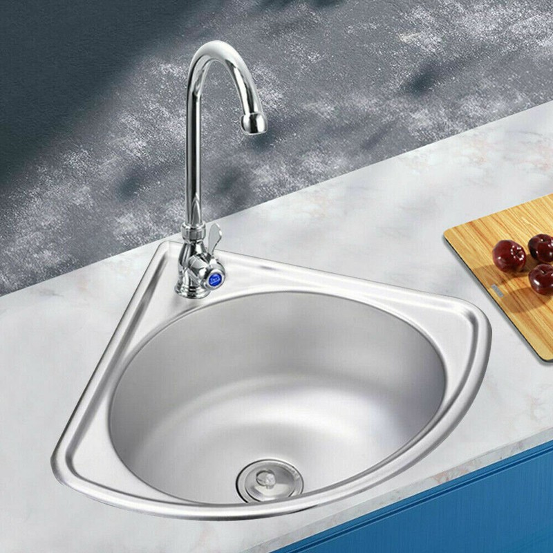 10" L x 17" W Flush Mount Kitchen Sink with Accessories
