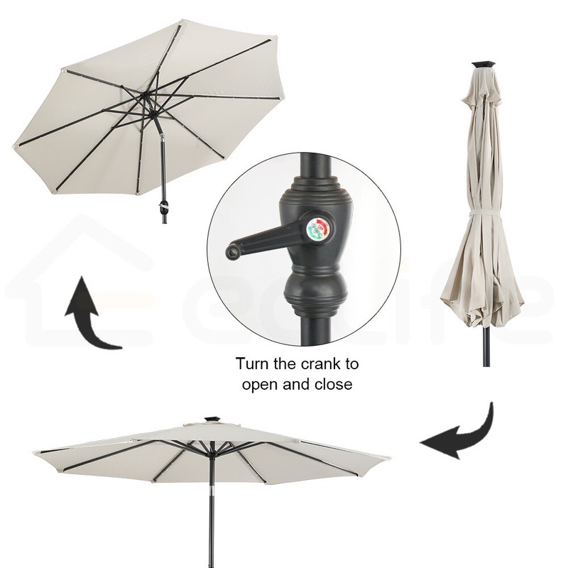 108'' Lighted Market Umbrella