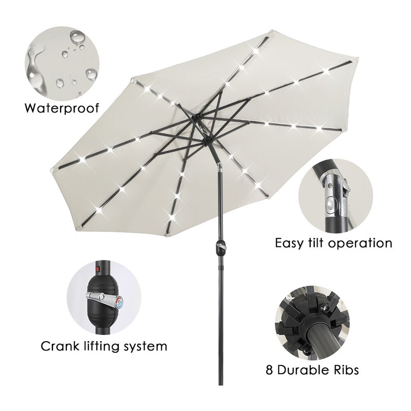 108'' Lighted Market Umbrella