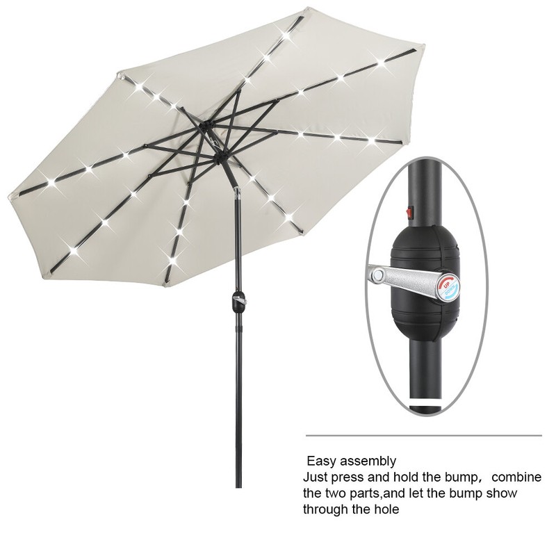108'' Lighted Market Umbrella