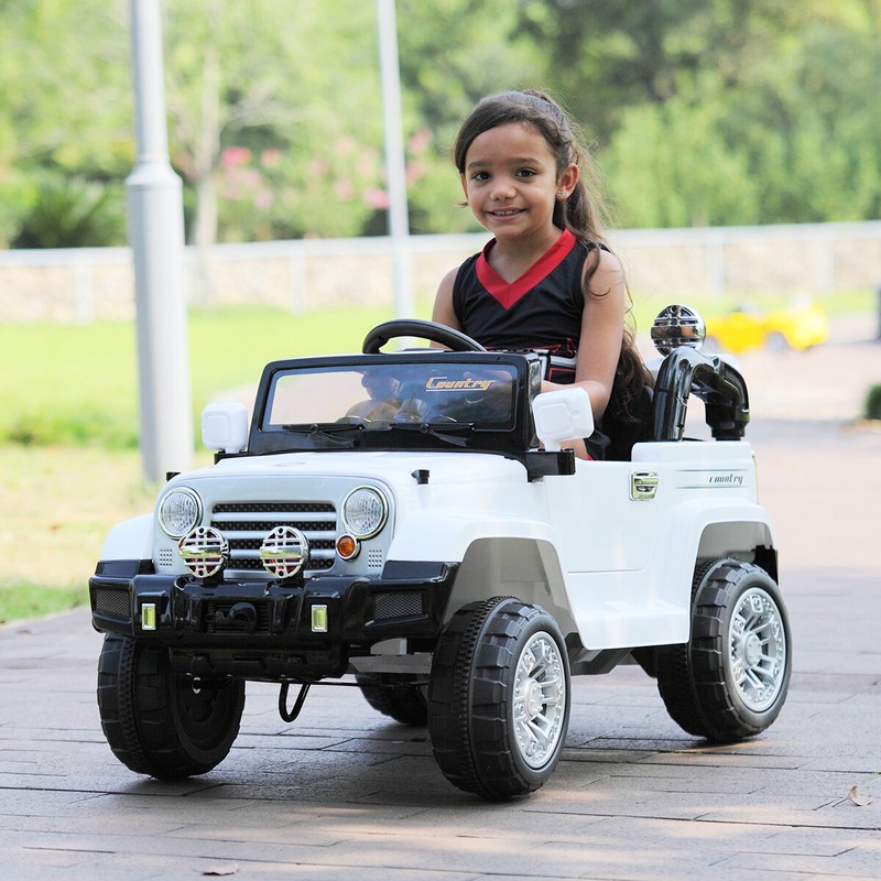 12V Kid Ride One Truck Battery Powered Jeep With Music Horn