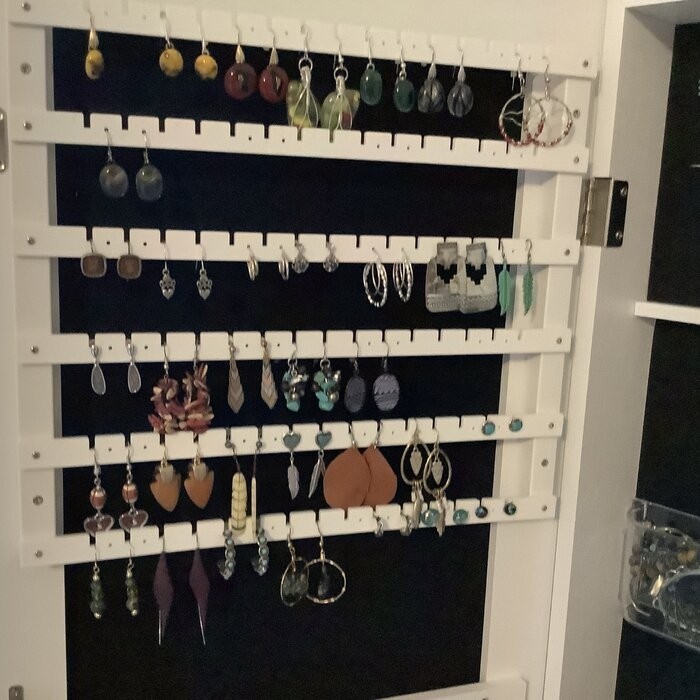 16.1'' Wide Jewelry Armoire with Mirror