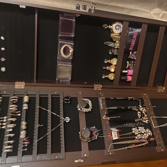 16.1'' Wide Jewelry Armoire with Mirror