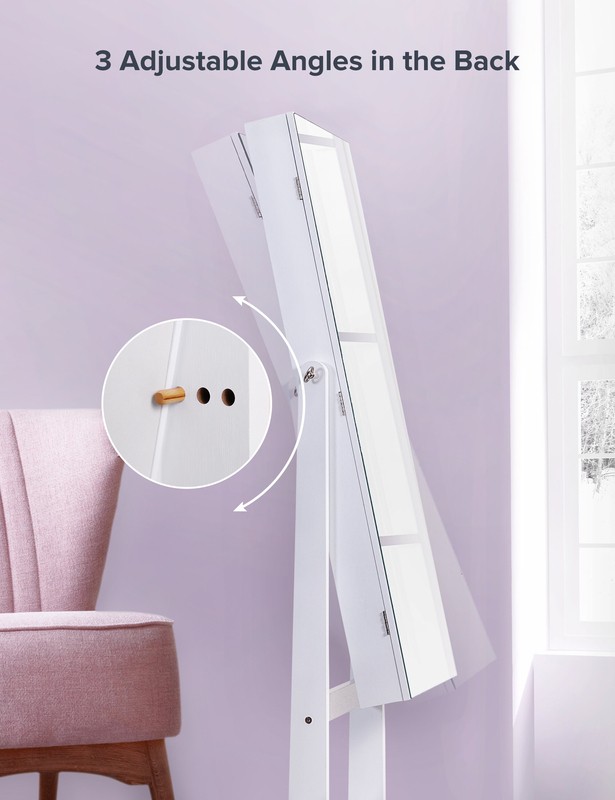 16.1'' Wide Jewelry Armoire with Mirror