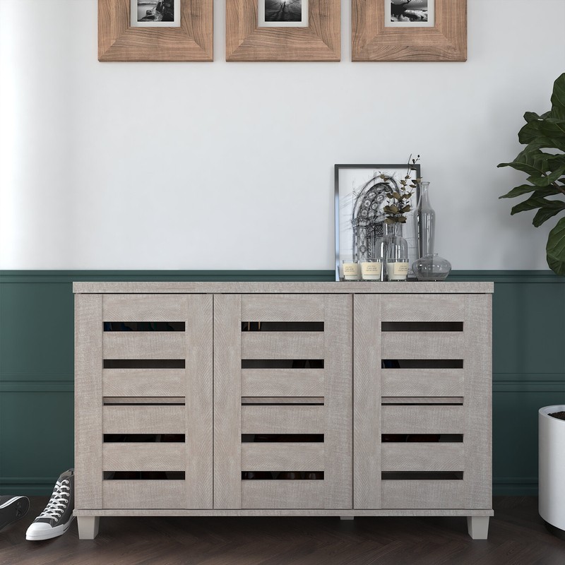 16 Pair Shoe Storage Cabinet