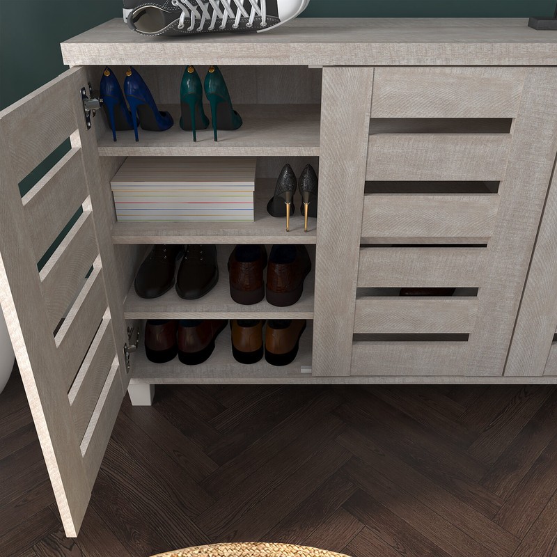 16 Pair Shoe Storage Cabinet