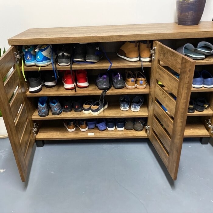 16 Pair Shoe Storage Cabinet